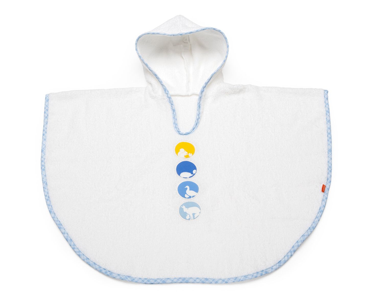 Bath Poncho, Silouette Blue