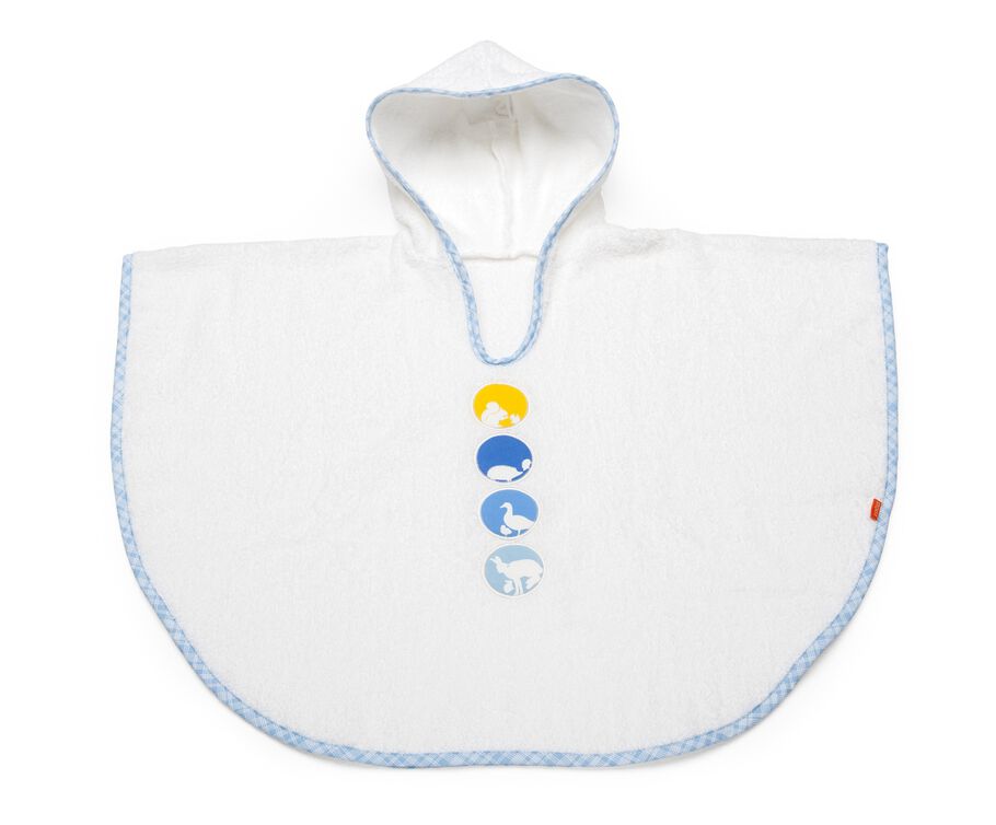 Bath Poncho, Silouette Blue