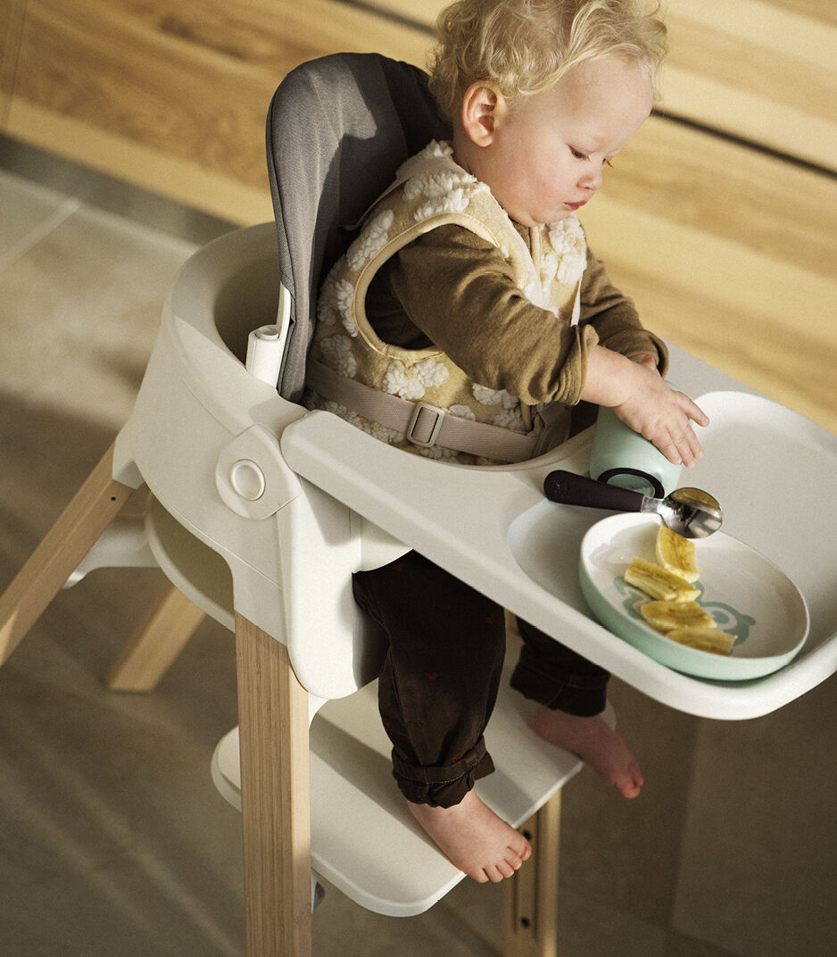 Stokke® Steps™ High Chair, White/Natural, mainview galery image 2
