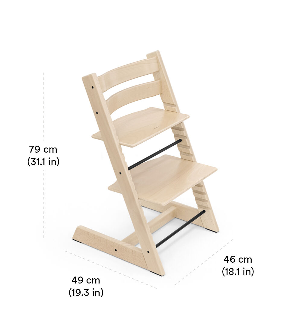 Boori silla ajustable de madera para comer de bebé silla