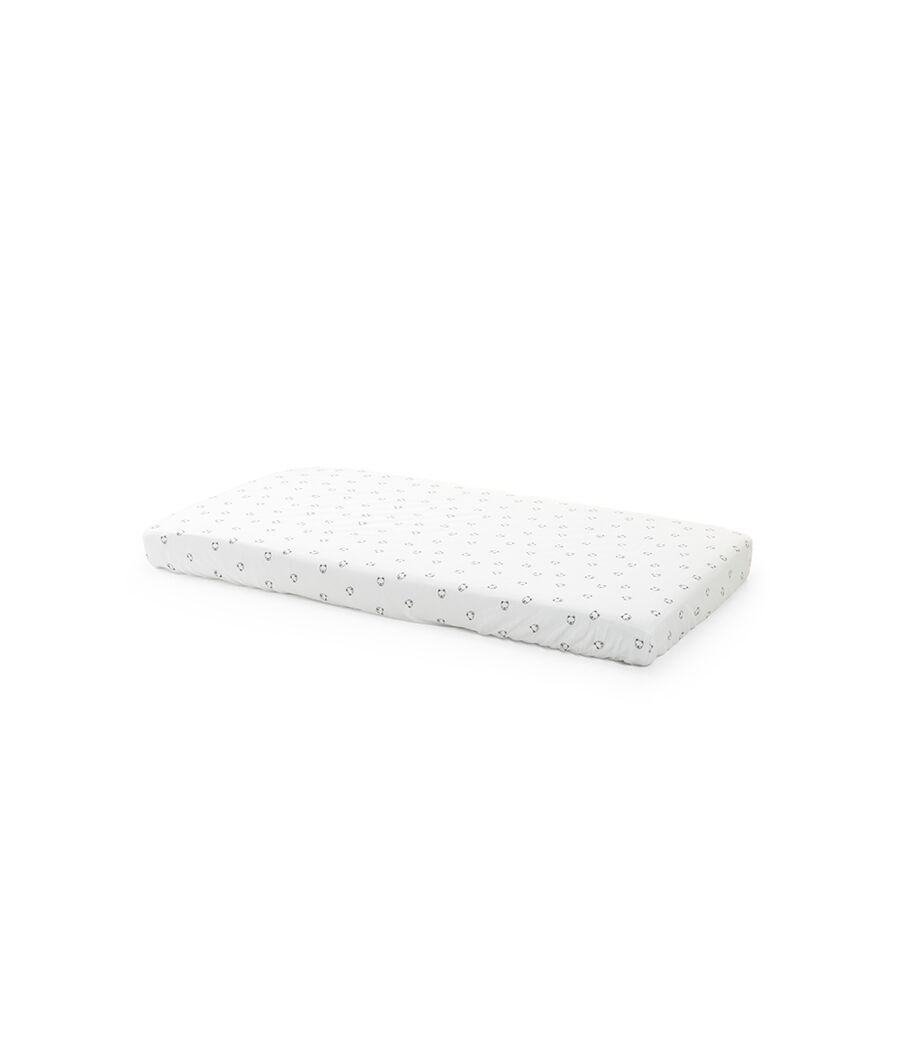 Stokke&reg; Home&trade; Fitted Sheet. Monocrome Bear.