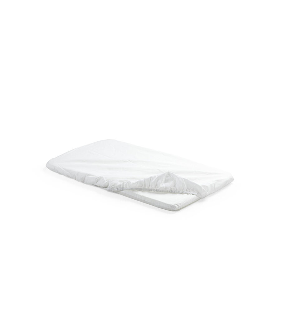 Stokke&reg; Home&trade; Cradle Mattress with cover, white.