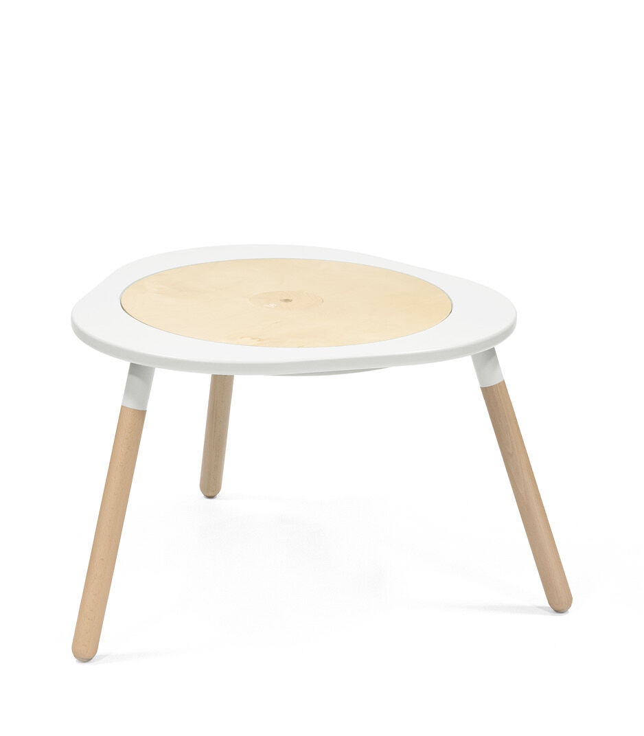 Stokke® MuTable™ Table. Natural/White. With Leg Extension.