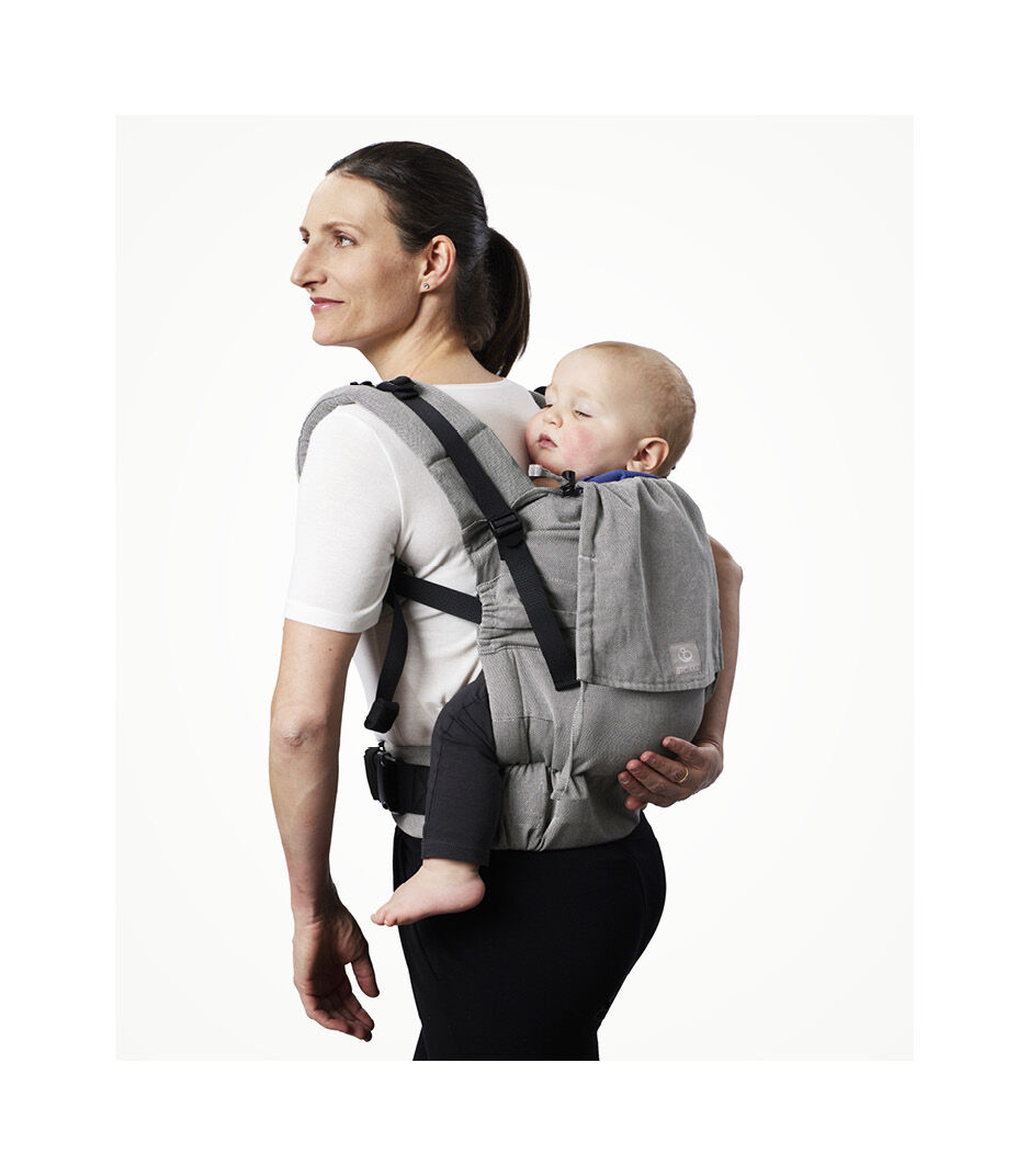 Stokke® Limas™ Flex, Slate Melange. Back carrying. galery image 6