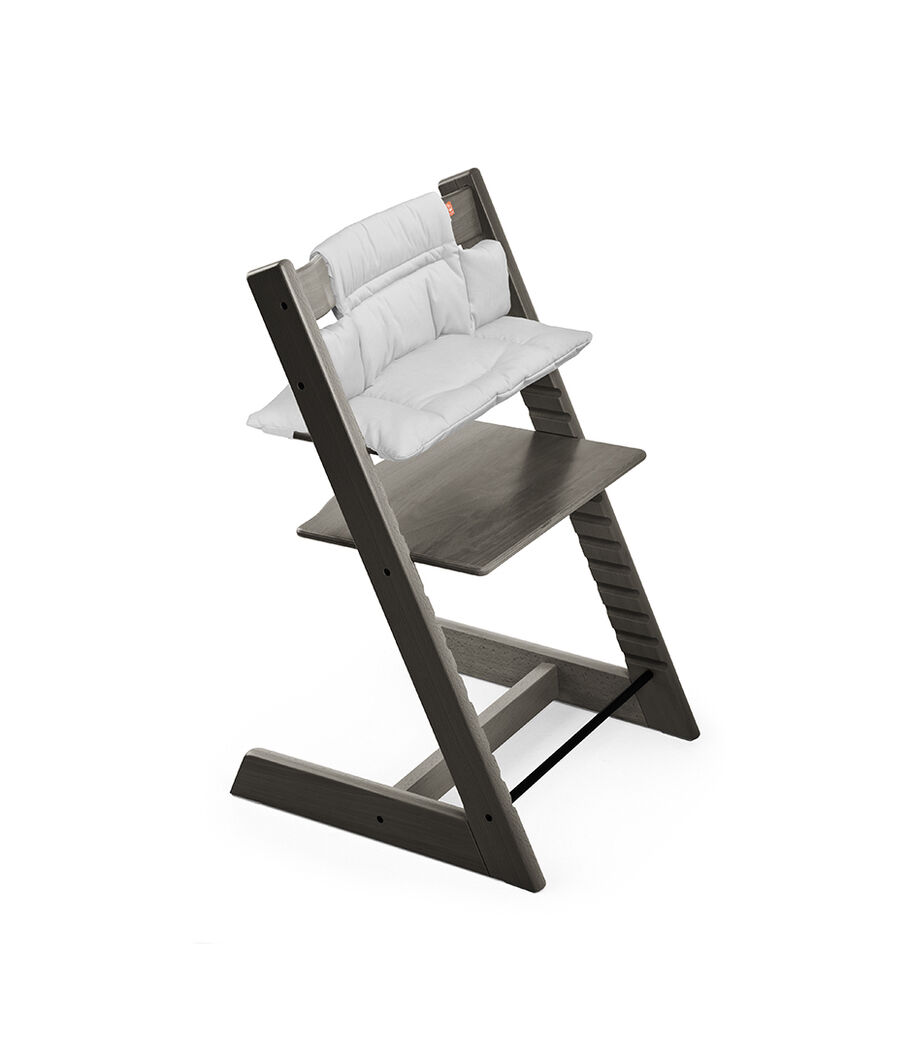 Tripp Trapp&reg; Hazy Grey, with Cushion Grey Melange.