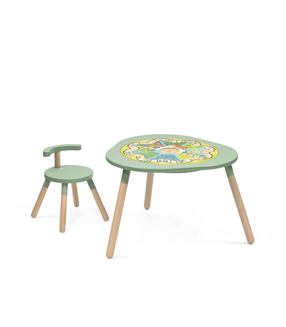 Stokke® MuTable™ Chair and Table. Play Board "Fruit and Veggies". Veggies design. 2-sided (accessories).