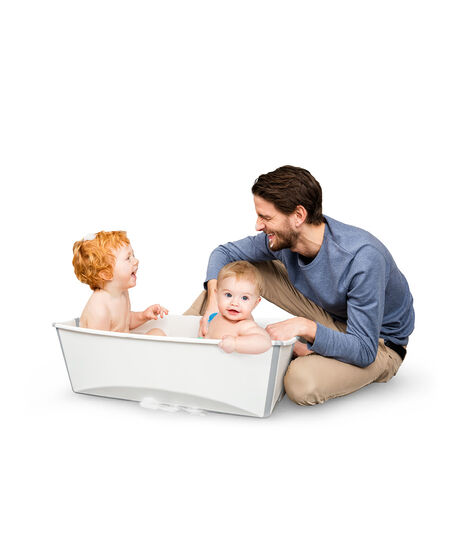 Stokke® Flexi Bath ® Large White Aqua, 透明蓝, mainview view 2
