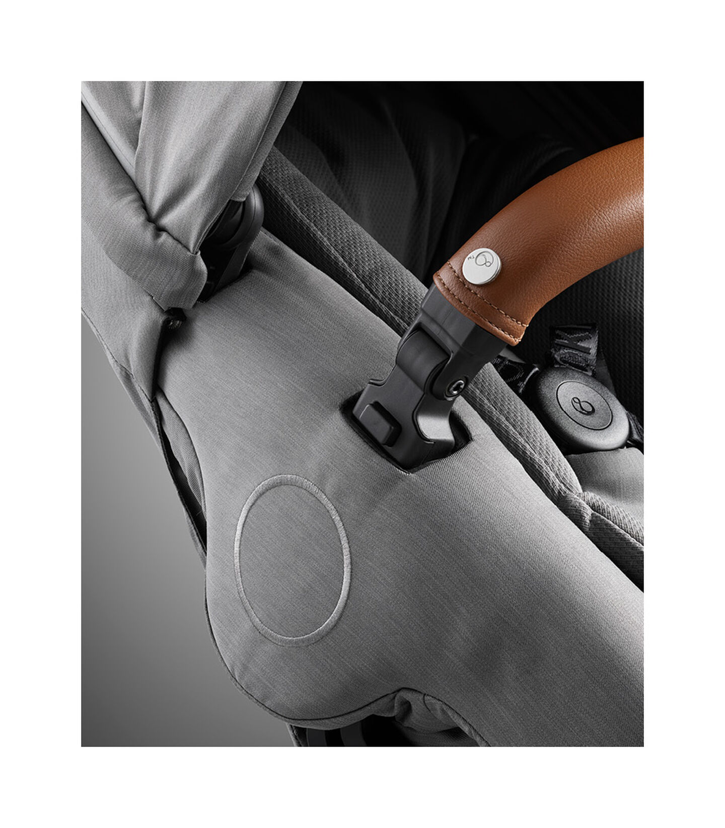 Stokke® Xplory® X Modern Grey Stroller Detail Seat Rail view 6
