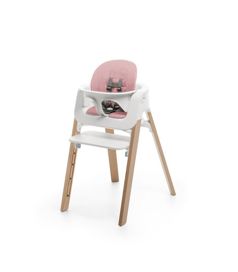 Stokke Steps Chair White Seat Natural Legs