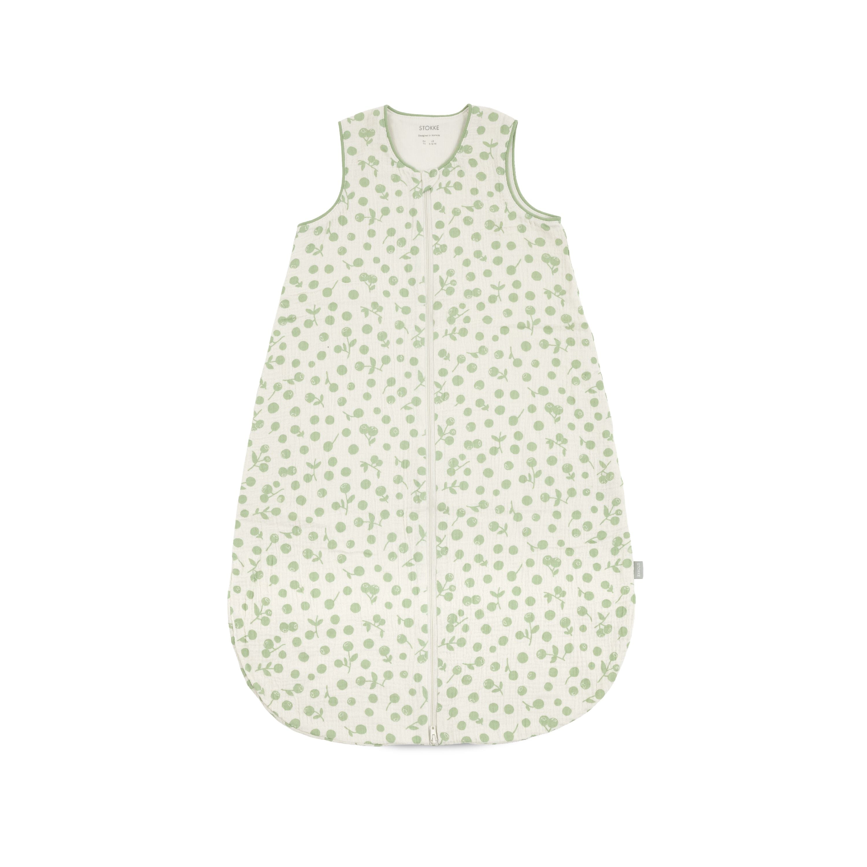 Stokke® Sovepose Summer 6-12M Sage Green Berries, Sage Green Berries, mainview