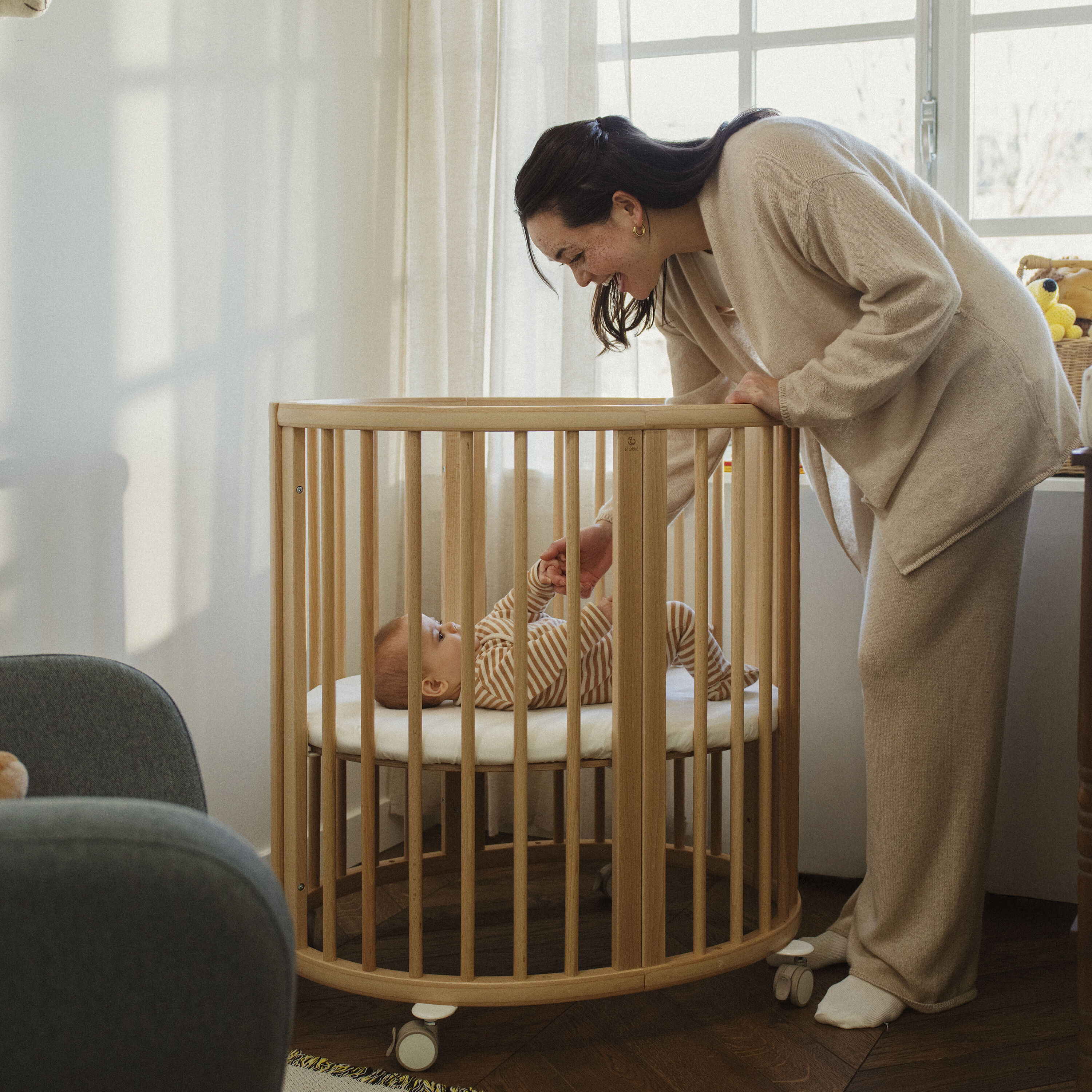 Sleepi™ 3-in-1 Convertible Crib with Mattresses and Extension Kit