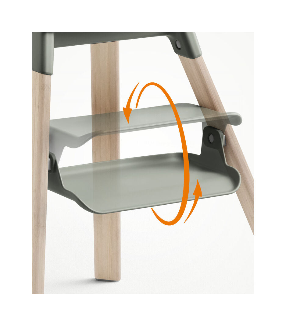 Chaise haute Stokke® Clikk™, Vert glacier, mainview Image de la galerie 9