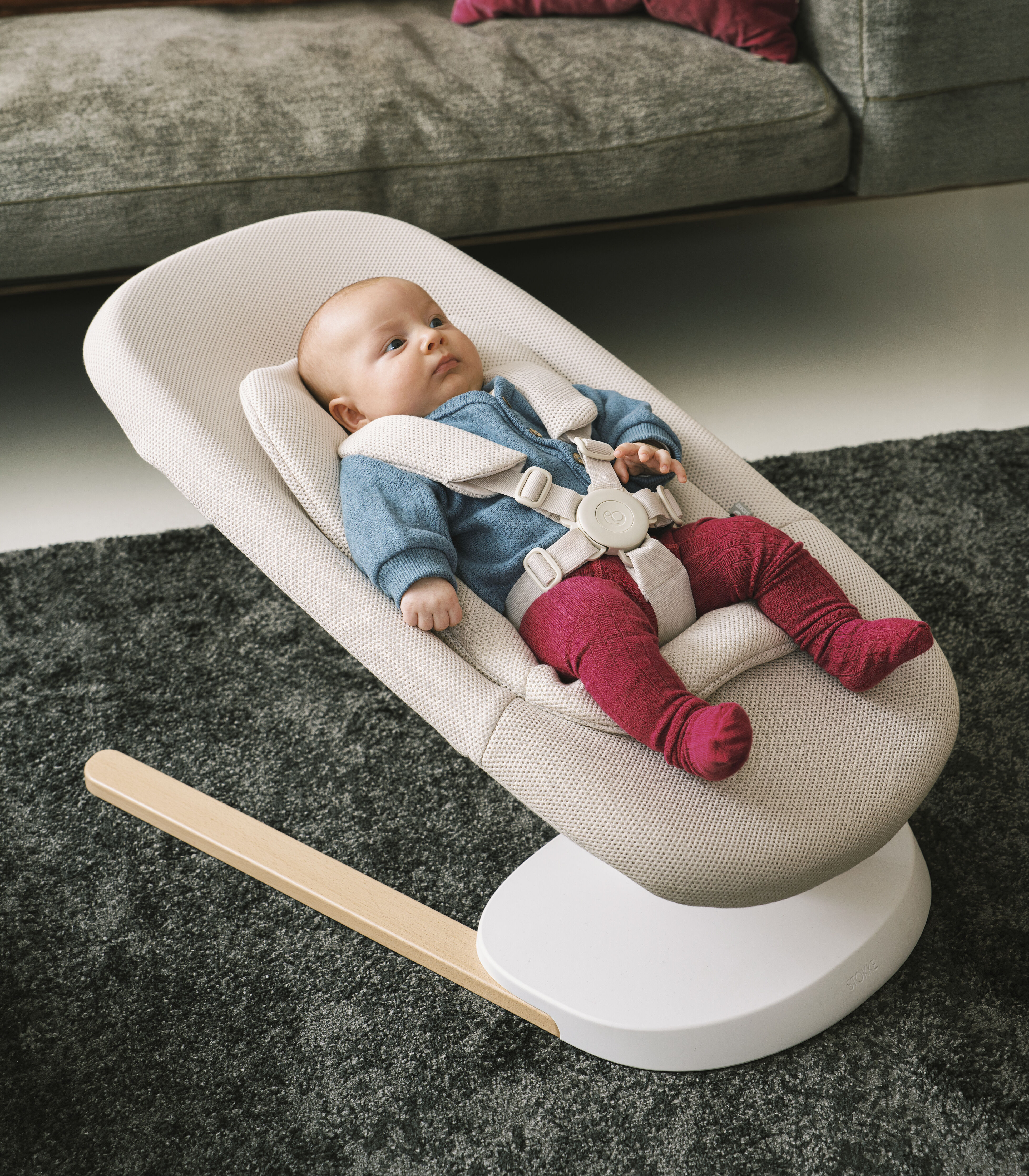 Stokke® Yoga™ 多功能嬰童椅及搖籃 淺沙色, 淺米色, mainview