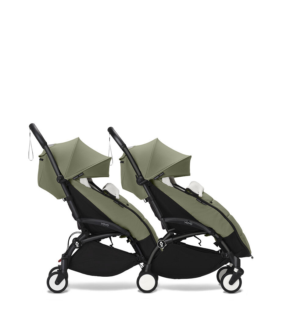美品】Stokke YOYO ヨーボード ブラック二人乗り用。 Double Stroller