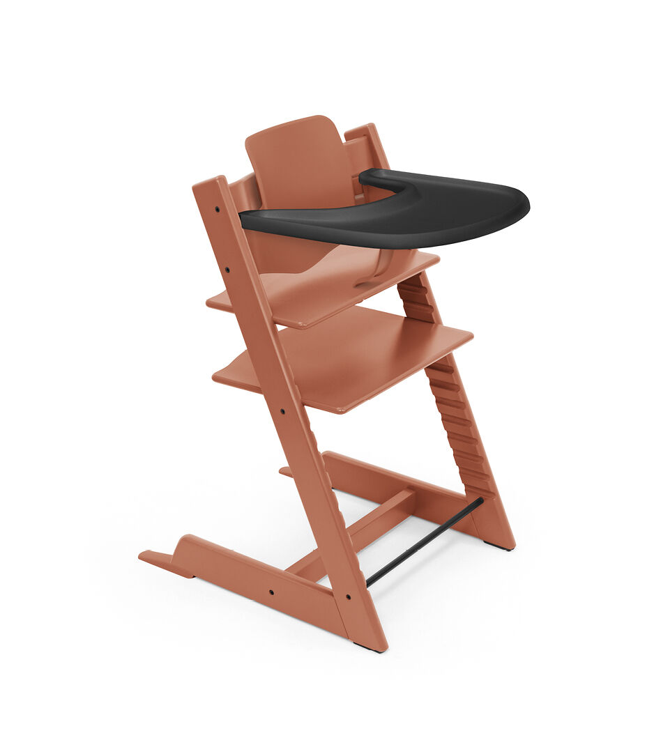 Tripp Trapp® high chair Terracotta, with Baby Set. Stokke® Tray Black. galery image 38