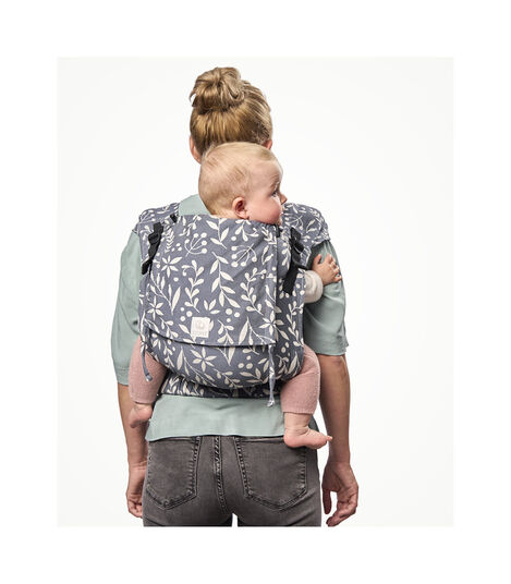 Stokke® Limas™ Plus, Floral Slate. Back carrying. view 7