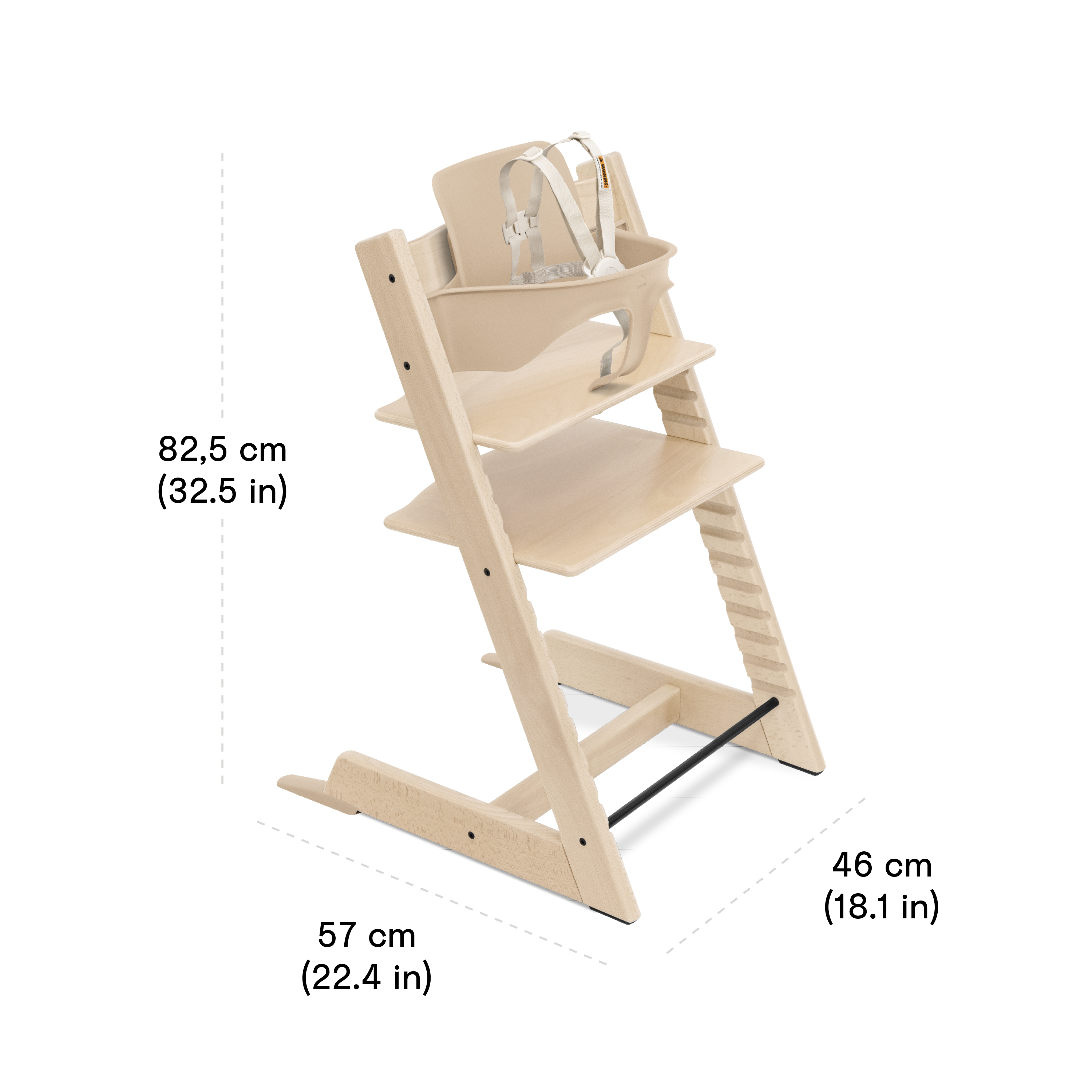 Stokke Tripp Trapp Toddler High Chair: Adjustable High Chair