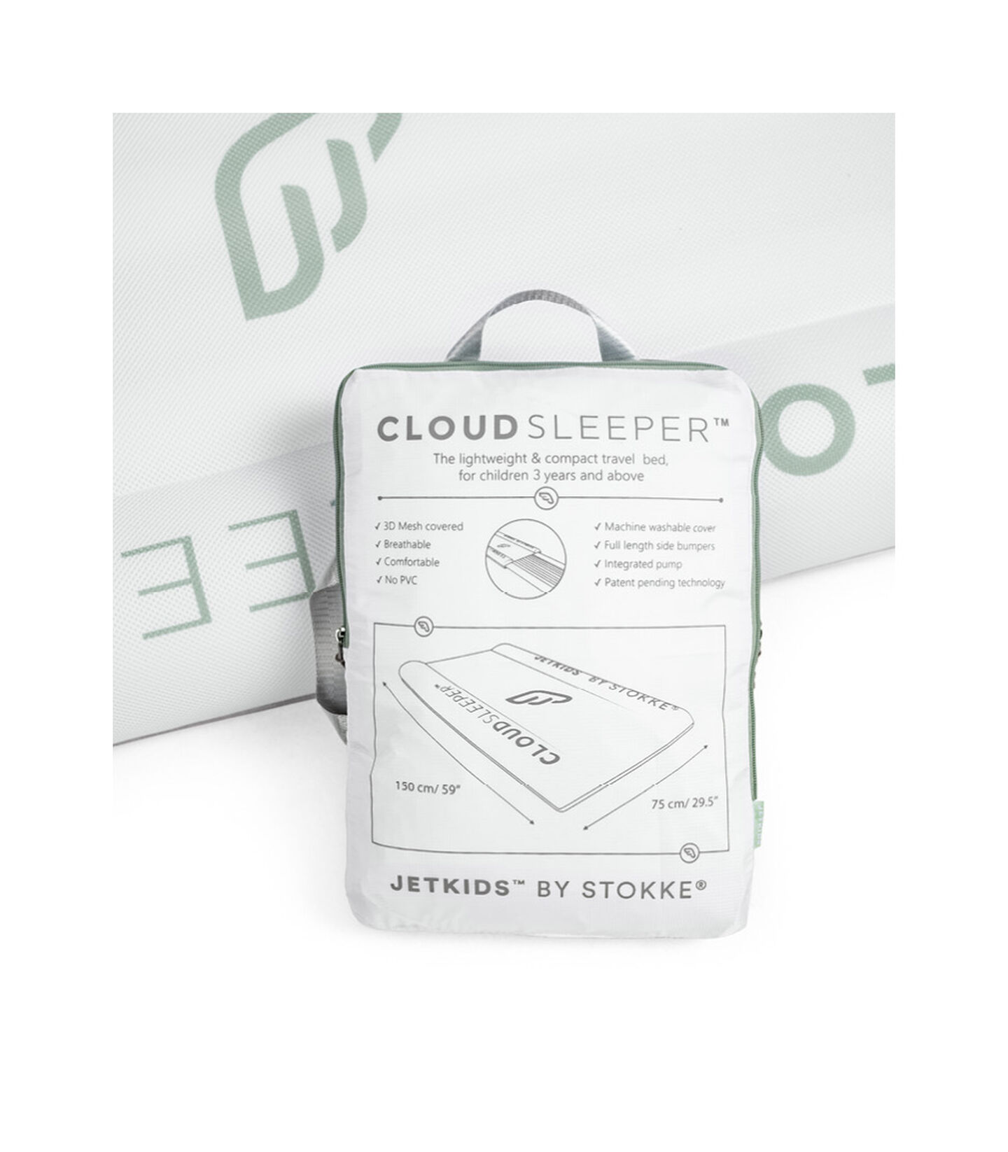 JetKids by Stokke® CloudSleeper™ White, 白色, mainview view 8
