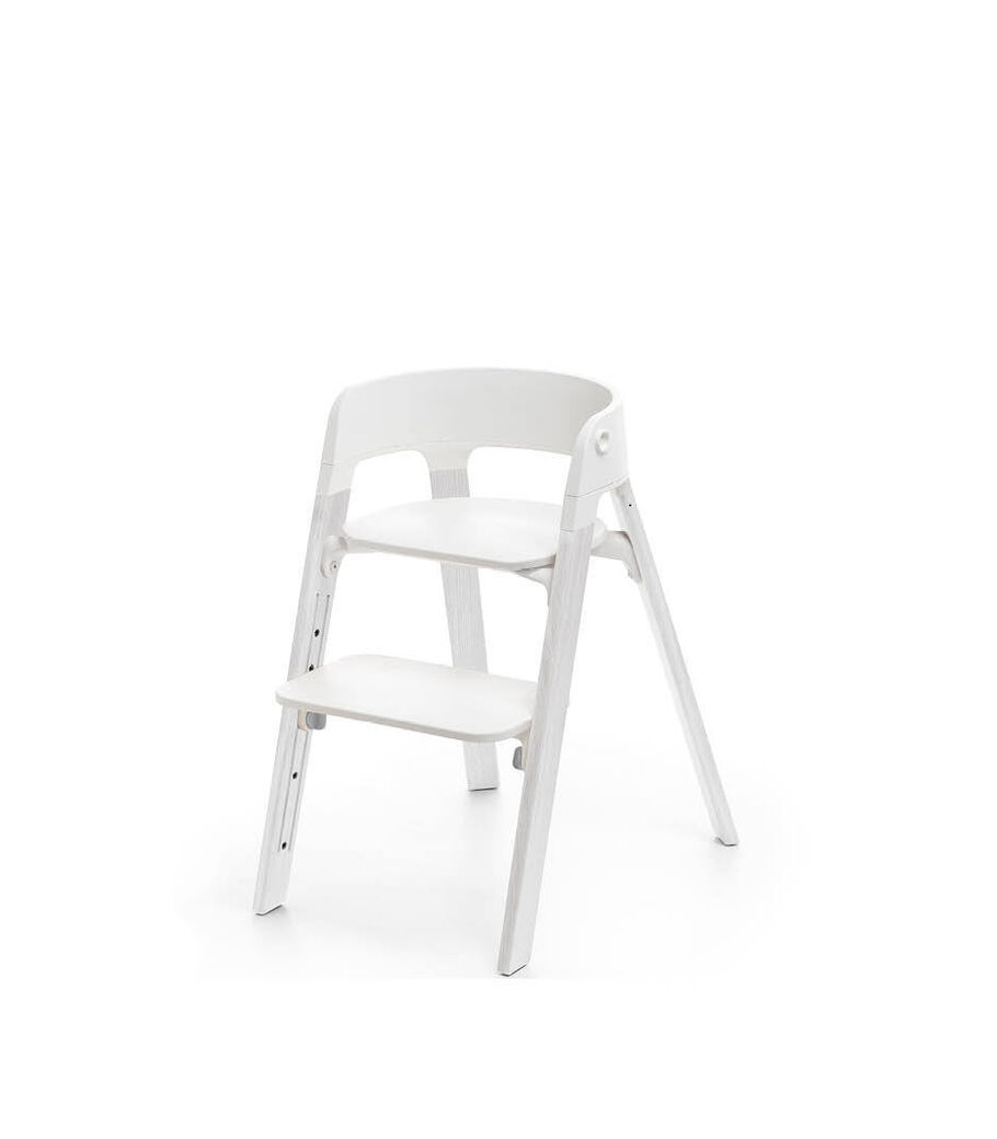 Stokke&reg; Steps&trade; Oak White. White plastic parts.