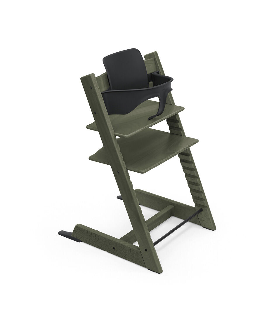 Tripp Trapp® high chair Marble Green Limited Editon, with Baby Set, Black. galery image 8