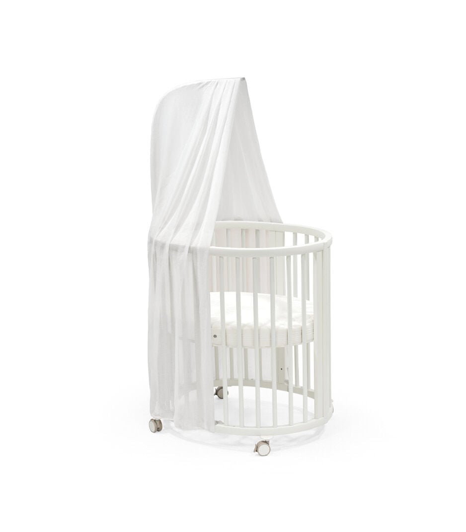 Stokke® Sleepi™ Mini, White. With canopy and mattress. galery image 3