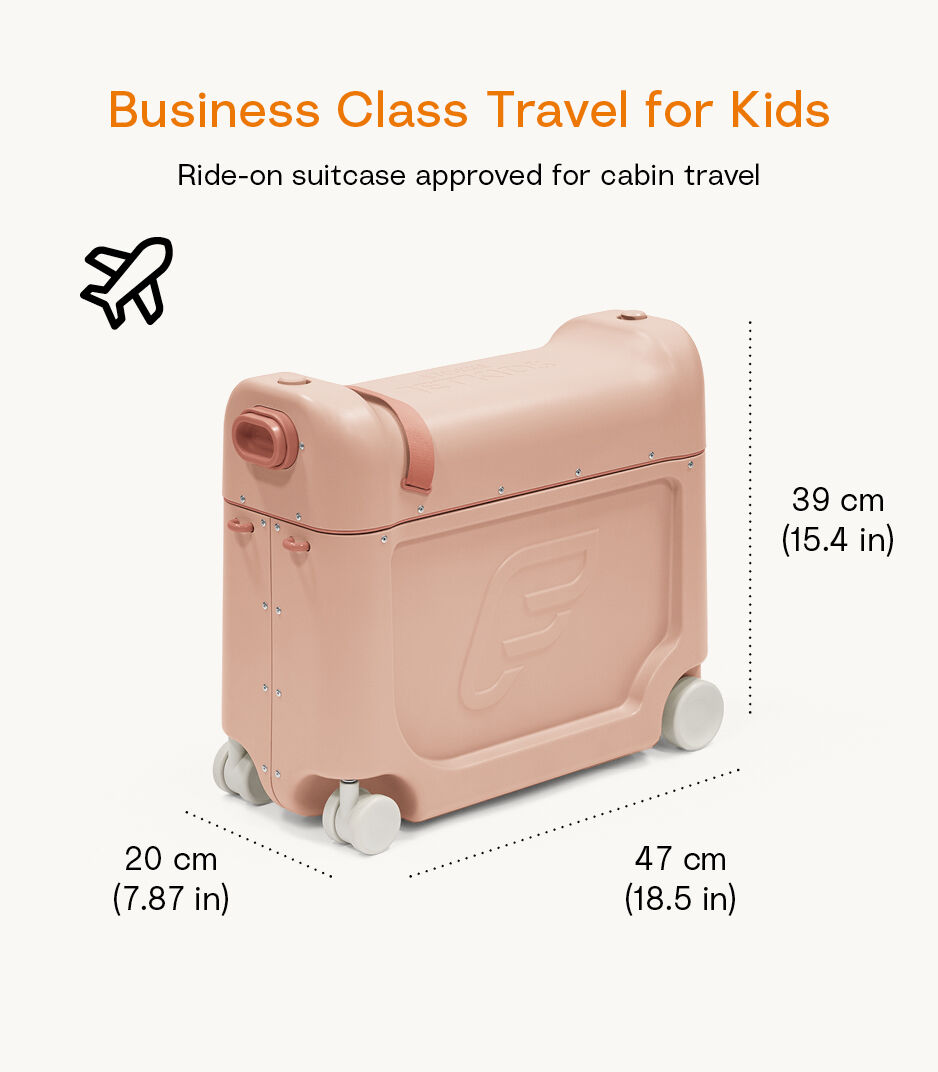 Stokke® JetKids™ BedBox™ – Ride-On Suitcase & Bed, Coral Pink, mainview galery image 7