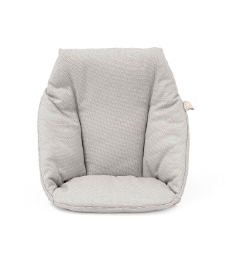 Oilcloth set seat cushion made of coated cotton for the Tripp Trapp high chair grey Combs