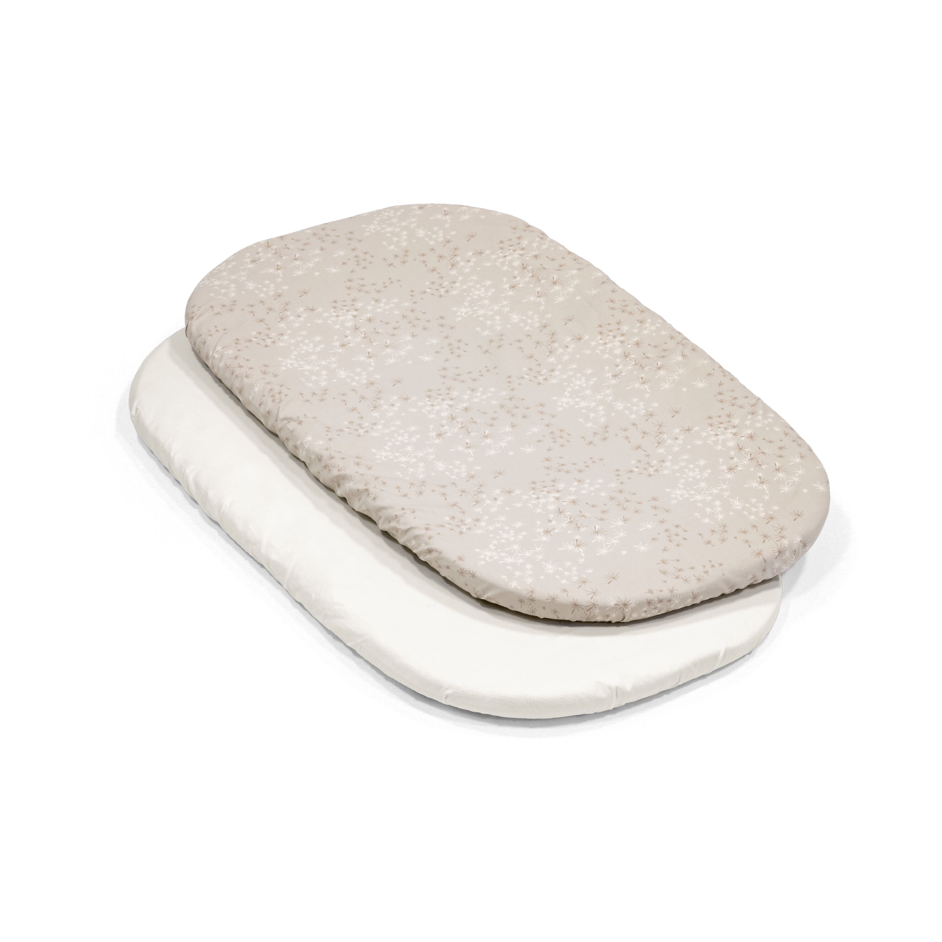 Stokke® Snoozi™ Drapålakan OCS, Dandelion Beige/Vanilla Cream, mainview