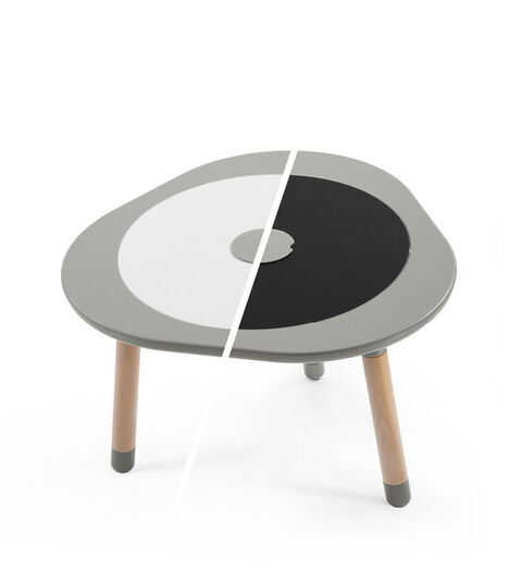 Stokke™ MuTable™ New Dove Grey. Whiteboard  and Blackboard play boards. view 3