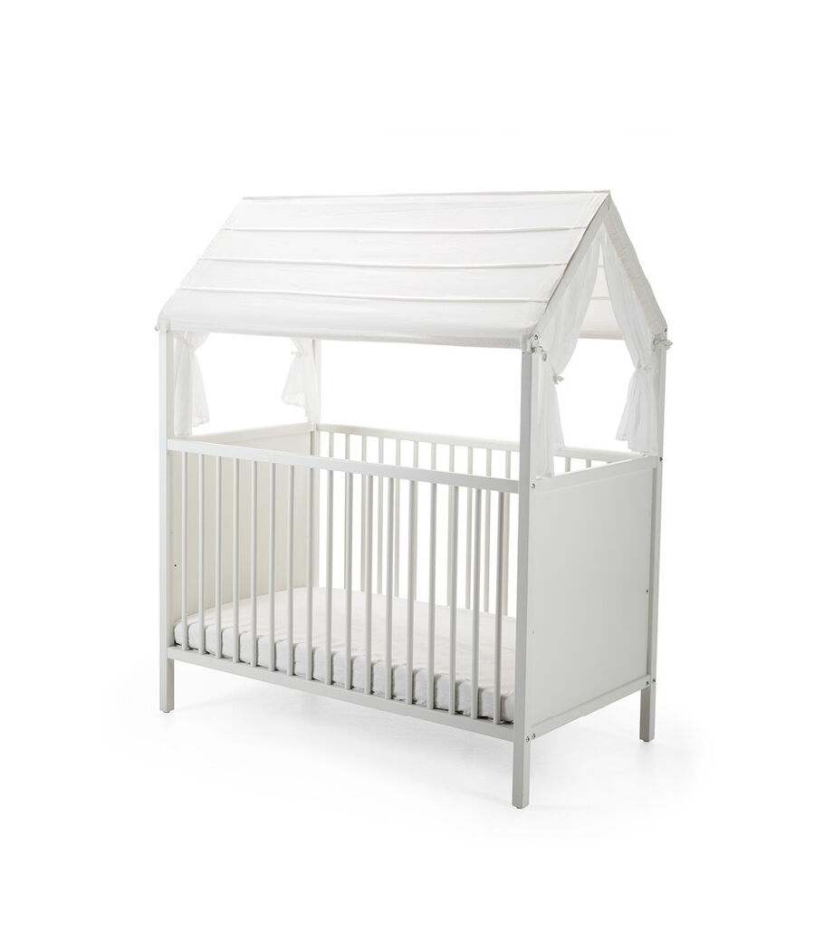 Stokke&reg; Home&trade; Bed, White. Roof Textile sold separately.