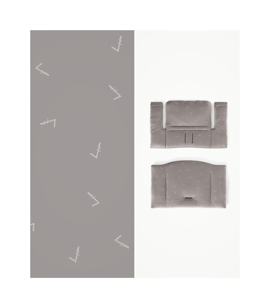 Tripp Trapp® Classic Cushion Icon Grey. Close-up and shape.