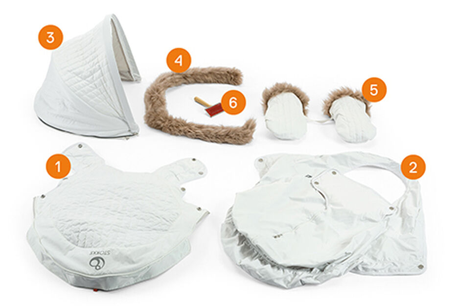 Stokke Stroller Winter Kit Pearl White
