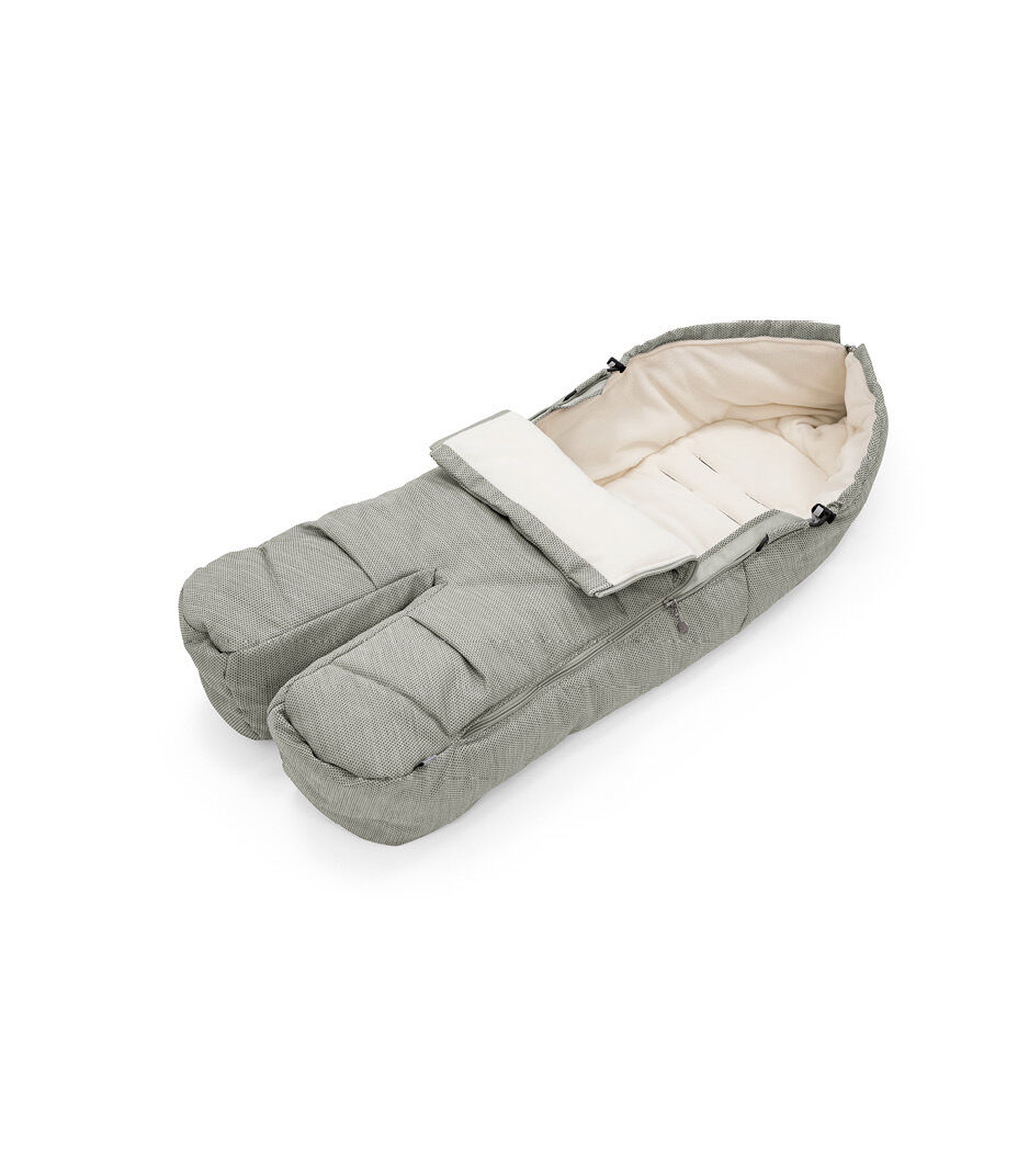 grey melange footmuff