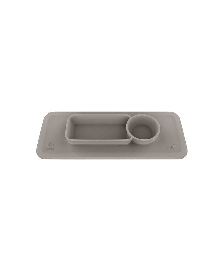 Силиконовая тарелка-подносик ezpz™ от Stokke™ для подноса стульчика Clikk™, Soft Grey, mainview view 45