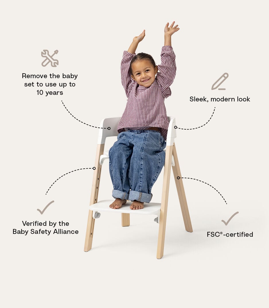 ステップス | お子さまに合わせて調節できるハイチェア | Stokke