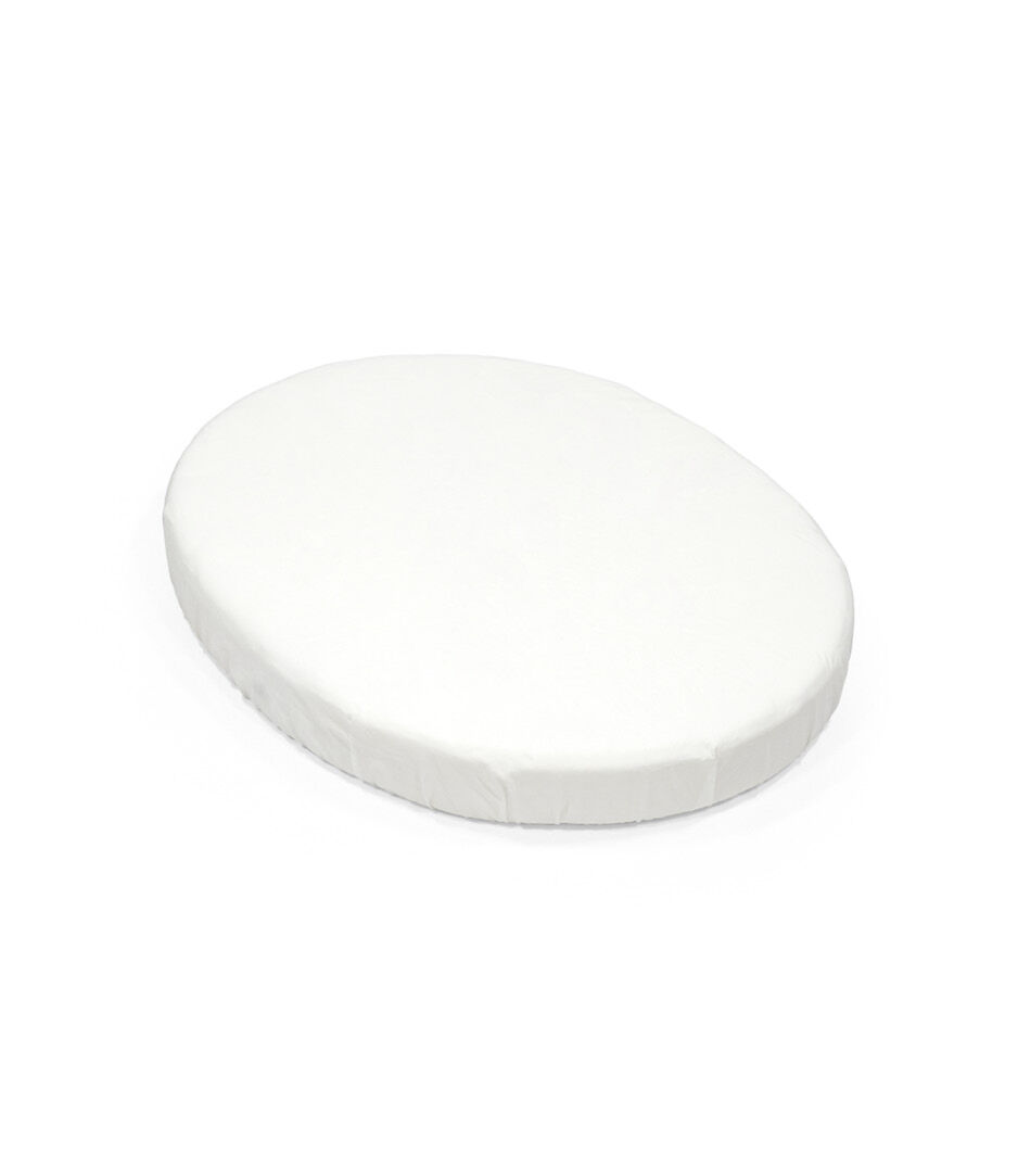 Stokke® Sleepi™ 成长型婴儿床 Mini 床笠 白色, 白色, mainview