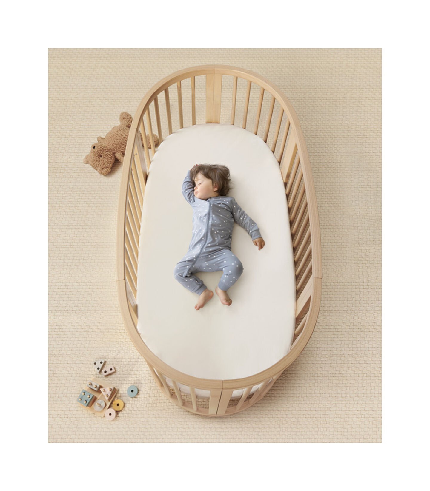 Letto Stokke® Sleepi™ Natural, Naturale, mainview view 4