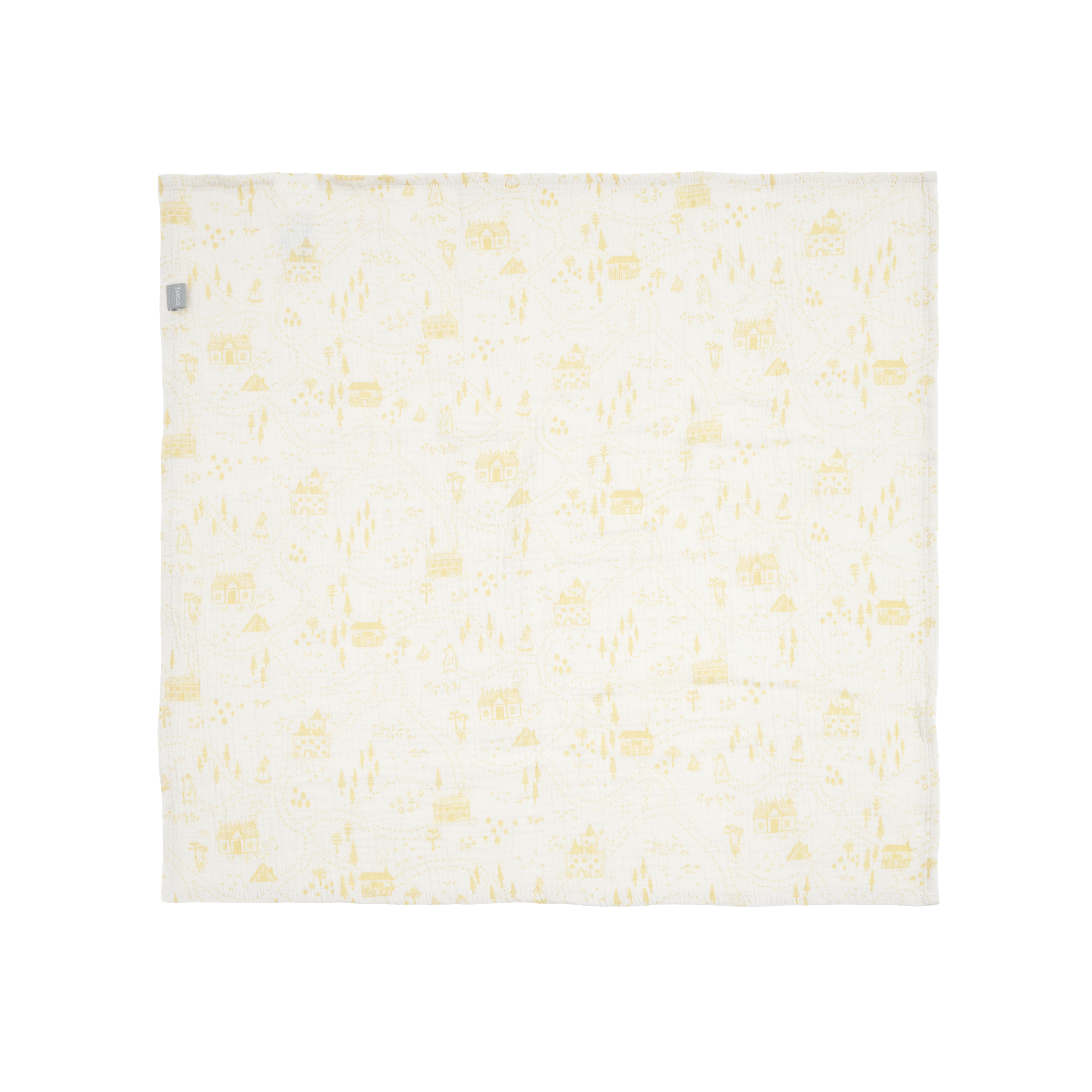 Stokke® Mulltuch 60x60 cm 2er-Pack, Sunset Yellow Map, mainview Galeriebild 1