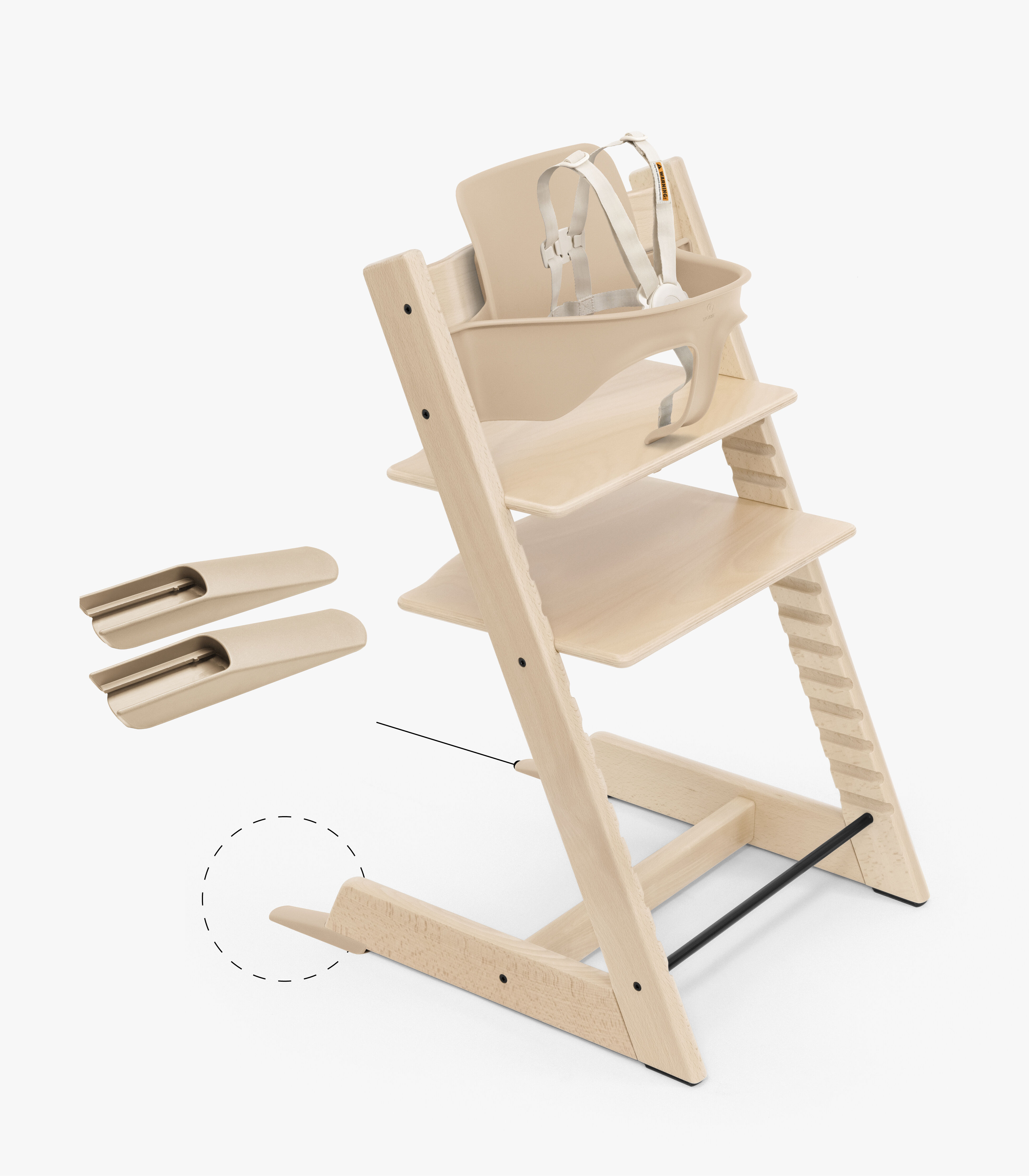 【限定品】 Chair: High Toddler Trapp Tripp Stokke Adjustable Chair High ベビーラック、ベビーチェア