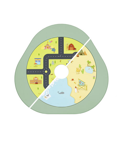 Stokke® MuTable™ Basic Clover Green, City/Nature. 2-sided split. view 6