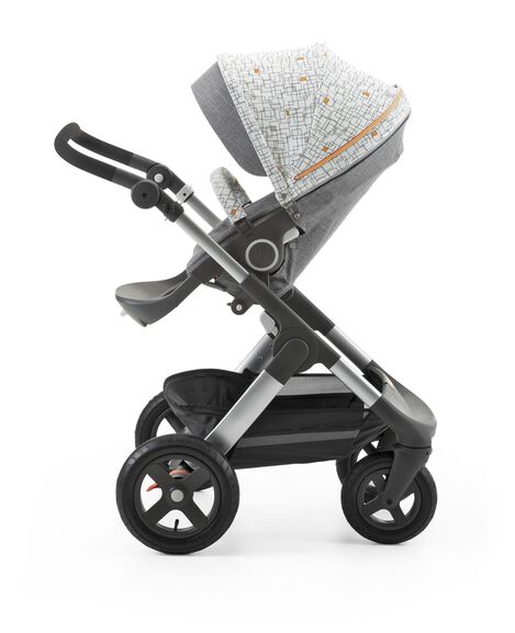 Stokke&reg; Stroller Seat Style Kit Grid with Stokke&reg; Trailz&trade; chassis, Black Melange