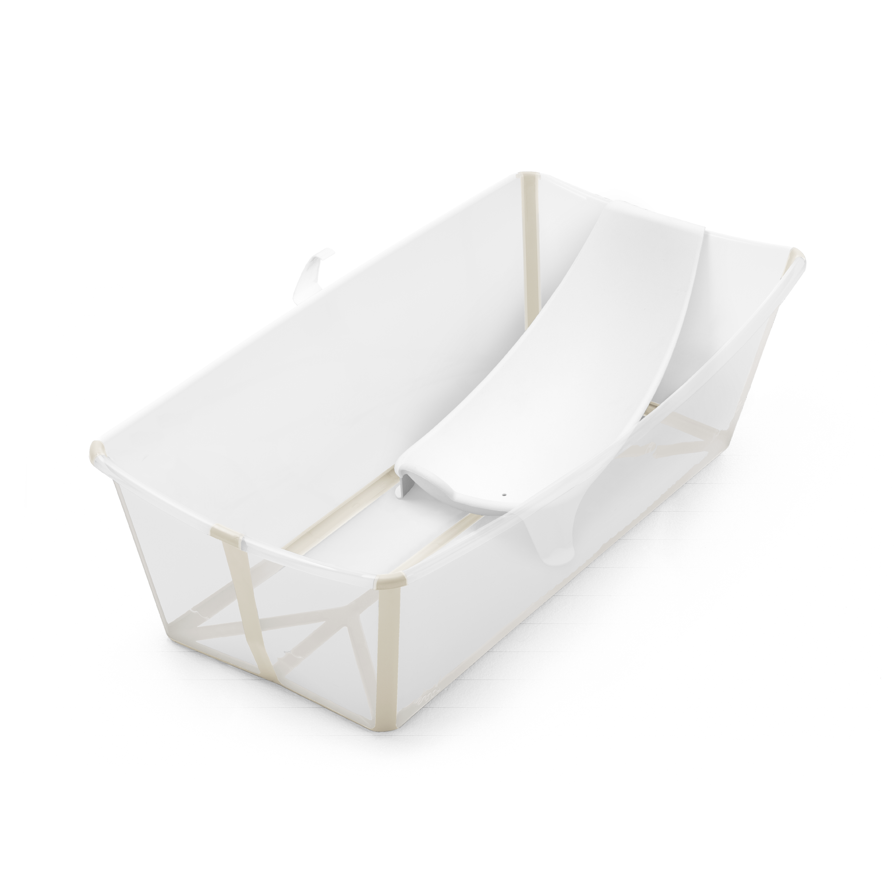 Baignoire Stokke® Flexi Bath® X-Large avec support pour nouveau-né, Beige sable, mainview Image de la galerie 1