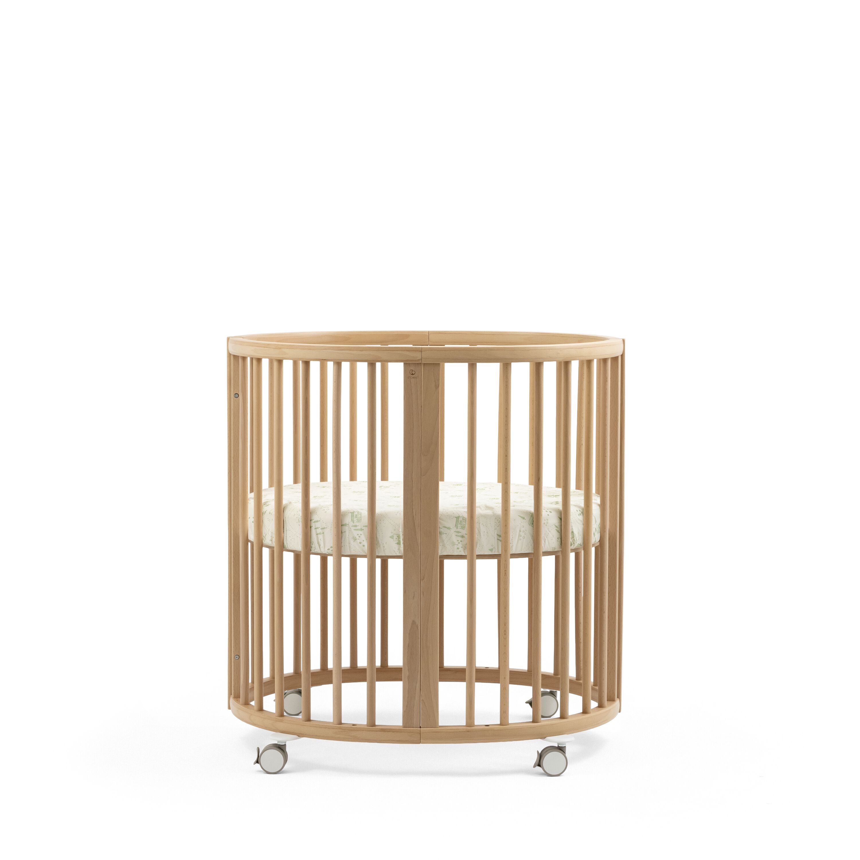 Stokke® Sleepi™ Mini Formsydd Laken Sage Green Map, Sage Green Map, mainview