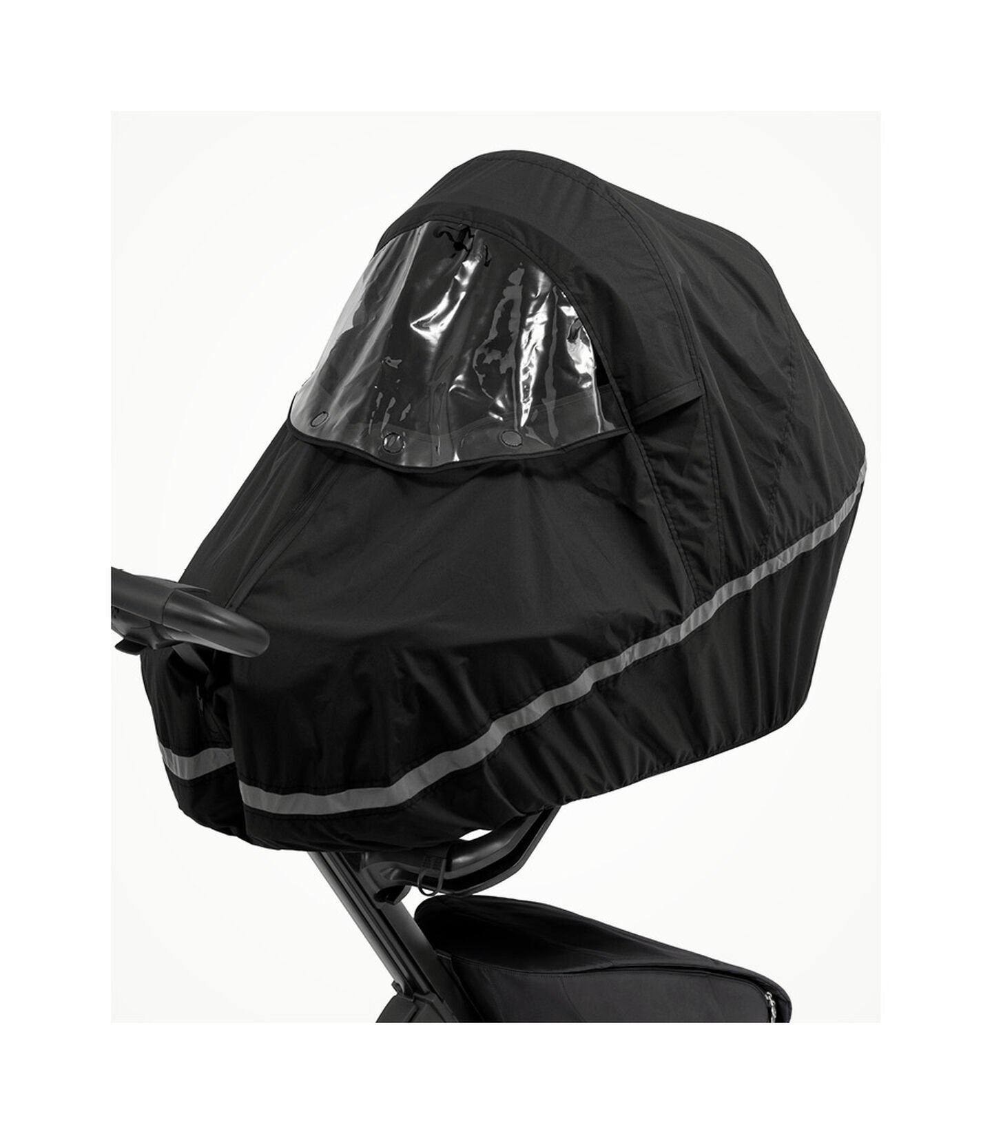 Stokke® Xplory® X Rain Cover on Carry Cot. Zoomed. Accessories.   view 3