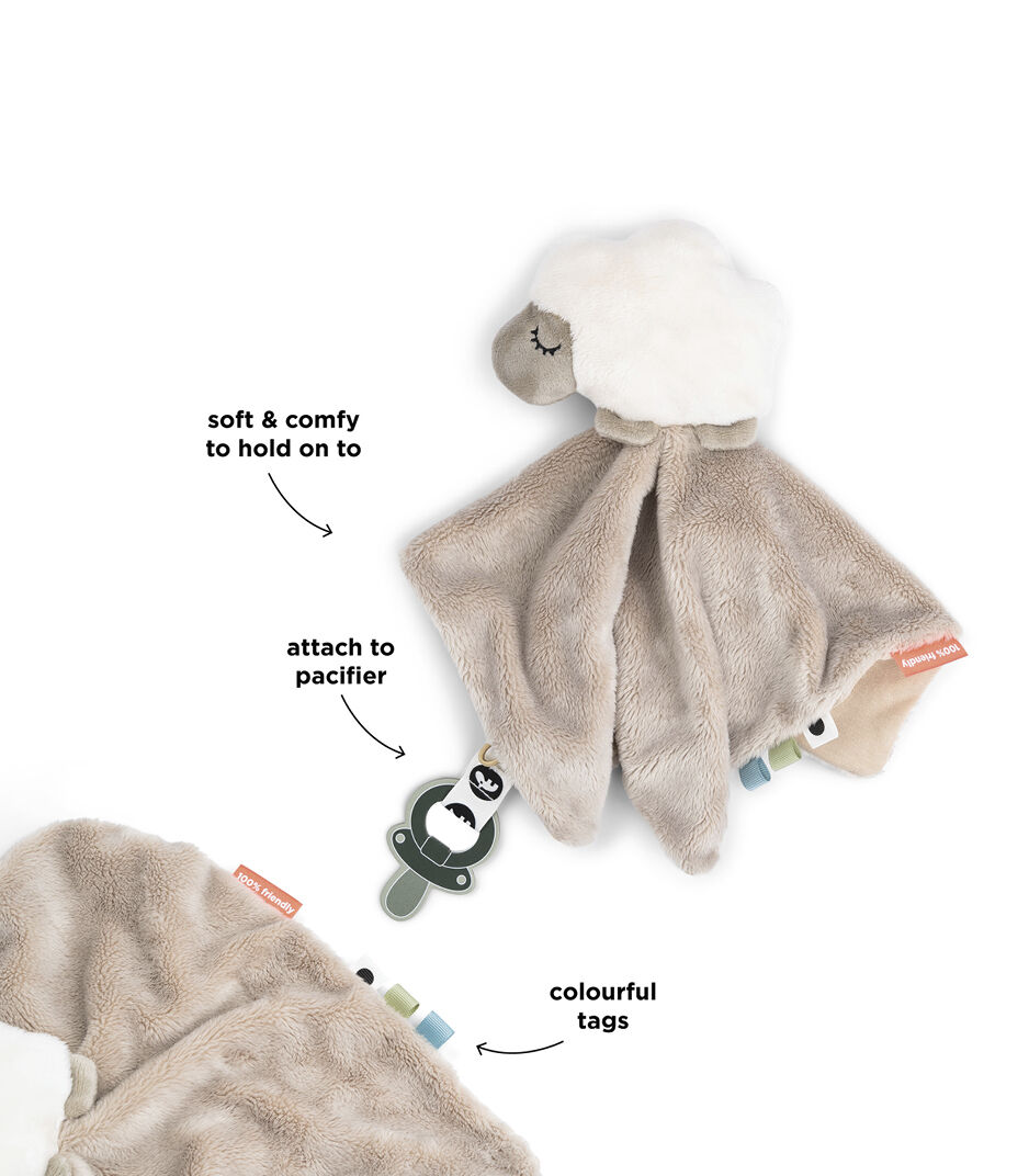 Comfort blanket - Sheepy - Sand. Detail. galery image 4