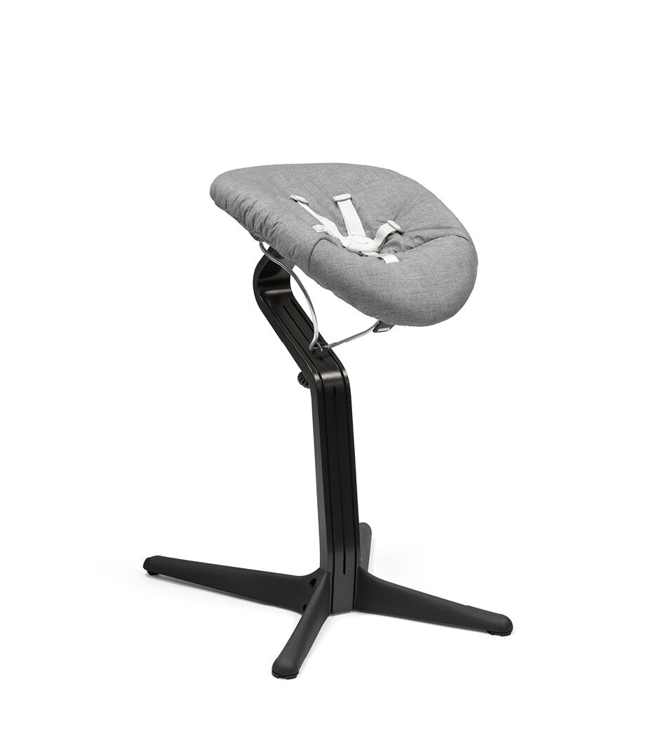 Stokke® Nomi® Chair Black-Black with Newborn Set Grey. galery image 4
