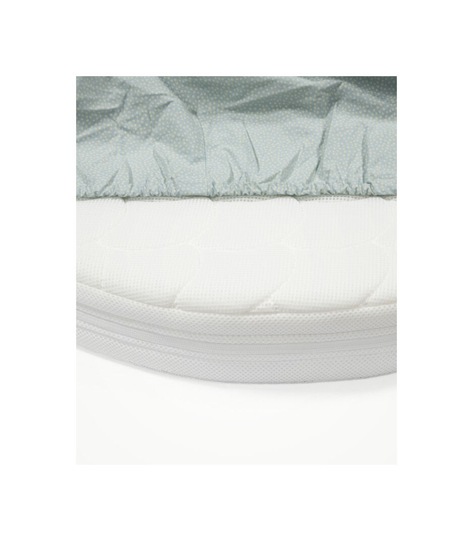 Lençol com elástico para a cama Stokke® Sleepi™, Ventoinhas cinza, mainview Galeria de Imagens 3