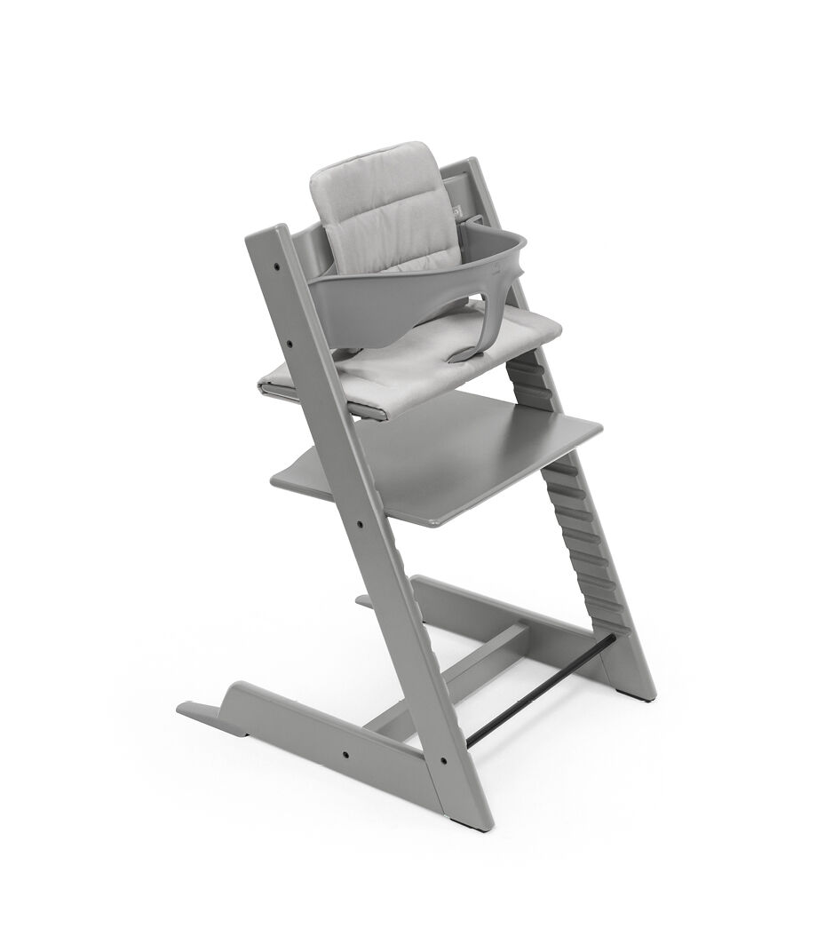 Tripp Trapp® chair Storm Grey, Beech Wood, with Baby Set and Cushion 2025 Anthracite. galery image 7