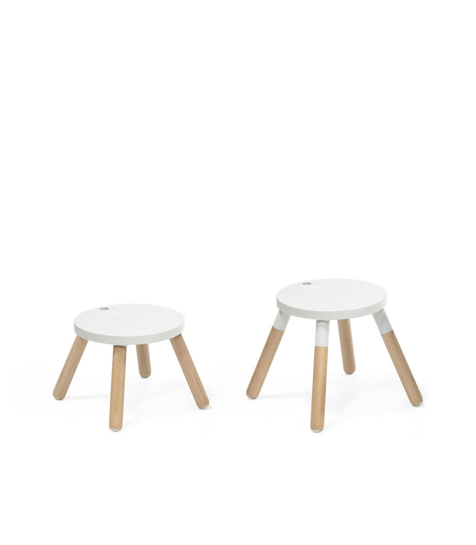 Stokke® MuTable™ Chair White with/whitout Leg Extension. Whithout back support. galery image 7