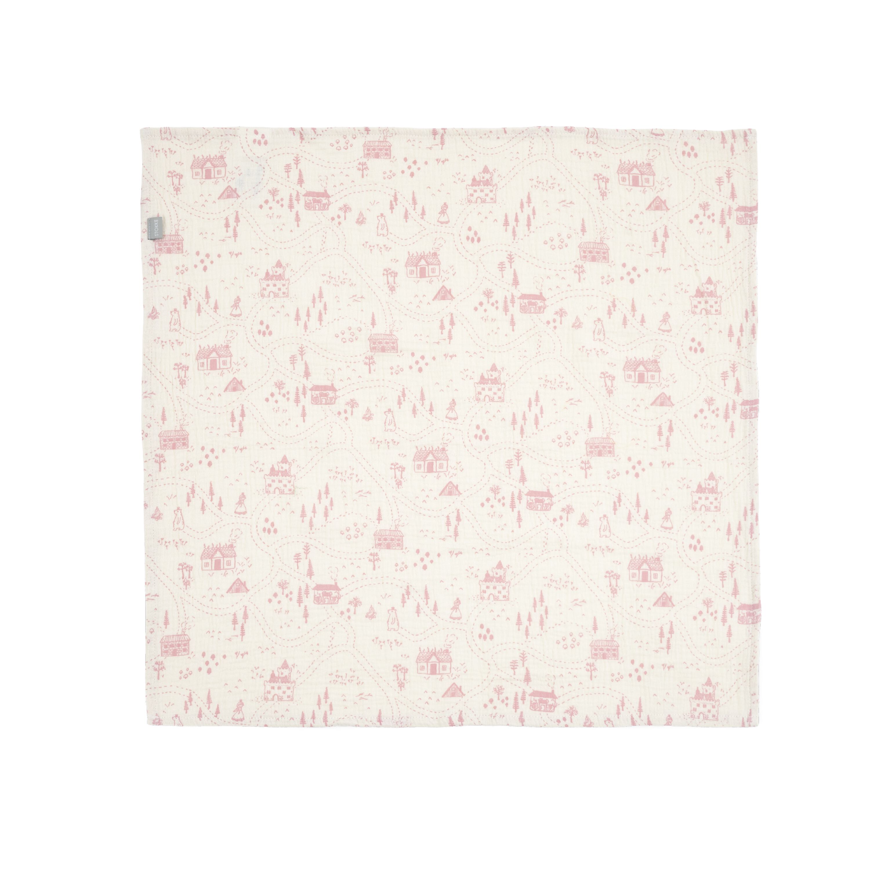 Stokke® Musselinklut 60x60 2 stk. Wild Rose Map, Wild Rose Map, mainview